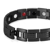 Black Stainless Steel Magnetic Bracelet for Men