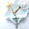 Inverted Jesus Christ Cross 316L Stainless Steel Pendant Necklace