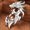 Silver Dragon Pendant Necklace Unisex
