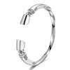 Twisted Viking 925 Sterling Silver Biker Vintage Bracelet