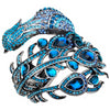 CZ Stones Peacock Bracelet Bangle Jewelry for Women