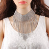 Multi-layer Crystal Statement Choker Necklace