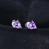 1.9ct Natural Purple Amethyst Stud Earrings 925 Sterling Silver - Innovato Store