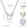 925 Sterling Silver with Freshwater Pearl Cat Pendant Necklace