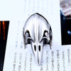 Stainless Steel Crow Skull Ring For Men