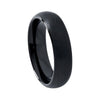 Men’s Black Dome Shape Tungsten Wedding Engagement Ring - Innovato Store