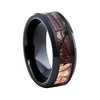 8mm Black Ceramic Beveled Edges Ring with Carbon Fiber Inlay - Innovato Store