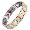 Silver and Gold Plated Stainless Steel Magnetic Bracelet