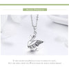 925 Sterling Silver Origami Swan Pendant