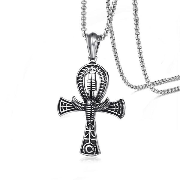 Egyptian Cross Horus Protection Pendant Necklace