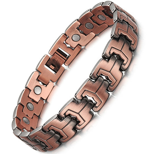 Red Copper Magnetic Bracelet for Men
