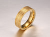 Gold Plated Wedding Ring for Women and Men Sparkling Design and Two Polished Lines Inlay - Innovato Store