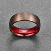 3-shades of Red Tungsten Carbide Ring - Innovato Store