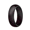 Black Silicone Engagement and Wedding Ring with a Colorful Environmental Décor - Innovato Store