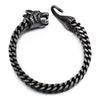 316L Stainless Steel Wolf Wristband Bracelet for Men