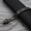 316L Stainless Steel Wolf Wristband Bracelet for Men