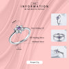 Crystal Flower 925 Sterling Silver Necklace, Stud Earrings & Ring Wedding Jewelry Set