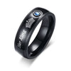 His Queen and Her King Black and Gold Coated Stainless Steel Wedding Ring - Innovato Store