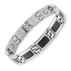 4 Elements Stainless Steel Magnetic Bracelet with Carbon Fiber