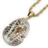 Hip Hop Gold Plated Egyptian Pharaoh Pendant Necklace