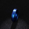 Stainless Steel Simple Fashion Ring for Women with Silver Color Grain Scrub Sparkle Inlay Design