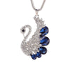 Crystal Swan Chain Pendant Necklace Jewelry for Women