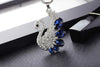 Crystal Swan Chain Pendant Necklace Jewelry for Women