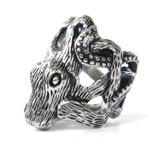 Gothic 316L Stainless Steel Octopus Ring