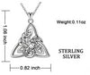 925 Sterling Silver Celtics Knot Triquetra Pendant Necklace