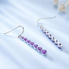 Natural Amethyst 925 Sterling Silver Fashion Drop Earrings