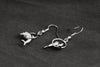 Black Austrian Crystals Studded Dolphin Earrings Women’s Jewelry - Innovato Store