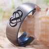 Infinity Heart Tungsten Wedding Rings for Love Couples Engagement - Innovato Store