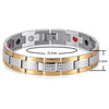 Gold and Silver Magnetic Germanium Bracelet for Men