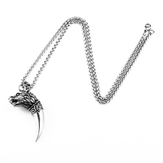 Wolf Fang Tooth Vintage Necklace for Men