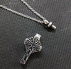 Stainless Steel Cross Urn Ashes Pendant Memorial Necklace