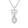 Cute Pig Monkey Pendant with Crystal Necklace Women’s Jewelry