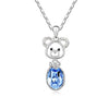Cute Pig Monkey Pendant with Crystal Necklace Women’s Jewelry