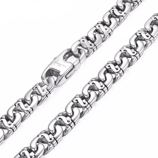 Men’s 316L Stainless Steel Biker Chain Necklace