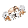 Gold and Silver Plated Elephant Ring Women’s Jewelry