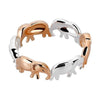 Gold and Silver Plated Elephant Ring Women’s Jewelry