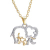 Double Elephant Pendant Necklace Women’s Jewelry - Innovato Store