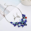 Flora and Fauna Fashion Necklace & Earrings Jewelry Set