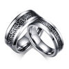 Tungsten Inlaid Celtics Knot Wedding Rings for Couples