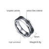 Tungsten Inlaid Celtics Knot Wedding Rings for Couples