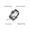 Tungsten Inlaid Celtics Knot Wedding Rings for Couples