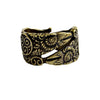 Gold and Silver Double-headed Ravens Odin Ring