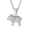 925 Sterling Silver Sheep Animal Pendant Necklace