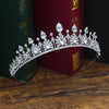 Brilliant Zircon Crystal Queen Tiara Crown for Prom, Wedding or Contests