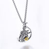 Steampunk Owl Pendant Necklace Mechanical Gear