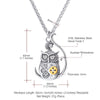 Steampunk Owl Pendant Necklace Mechanical Gear